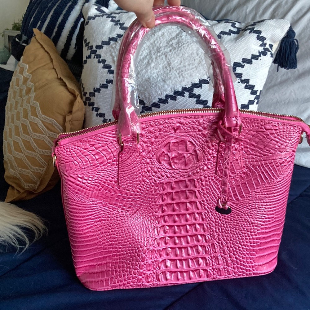 Faux Croc Handbag